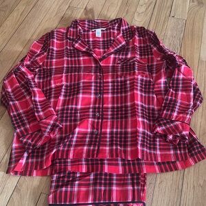 Victoria's Secret Red Plaid Pajama Set